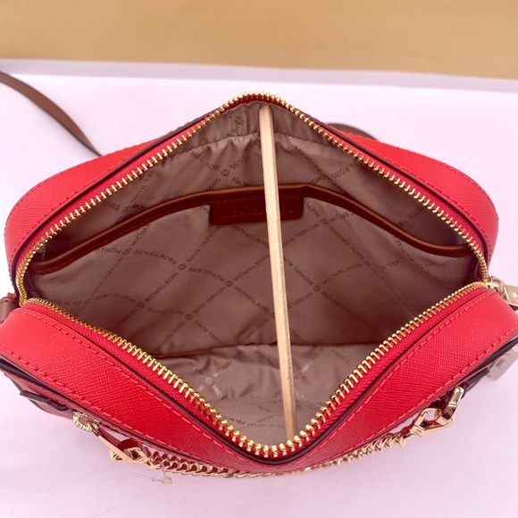 MICHAEL KORS LARGE EAST WEST ZIP CHAIN CROSSBODY - Picture 8 of 12